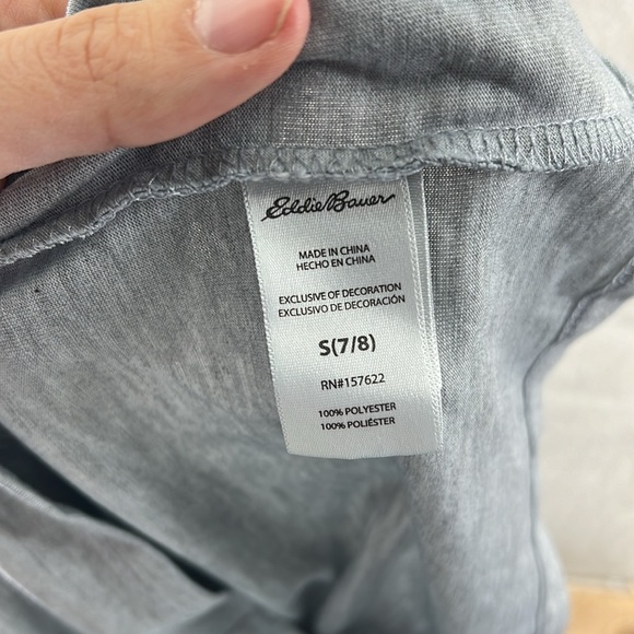 Eddie Bauer Long Sleeve Shirt Gray Kids Boys Girls Size S 7 8 Get Outside - Picture 6 of 8